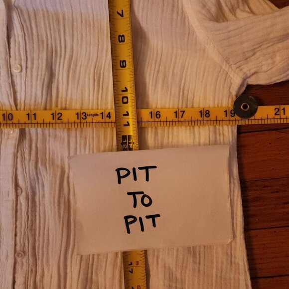 XIRENA Scout Crinkle Gauze White Button Down Shirt - Picture 6 of 8